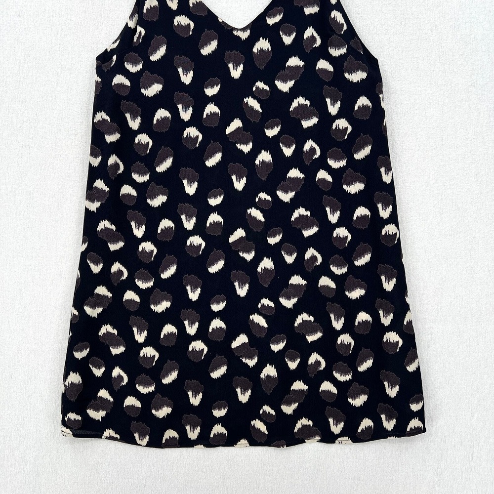 REFORMATION Eli 90s Mini Slip Dress Womens XS Black Gray Wild Child Animal Print - Picture 6 of 16